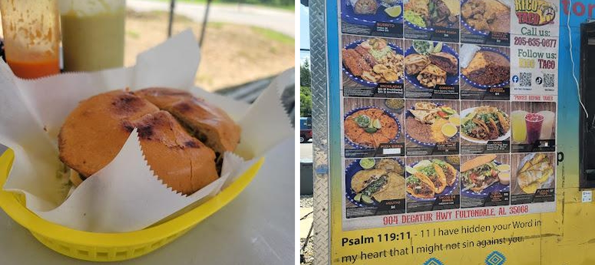 Rico Taco LLC (Food Truck) Menu