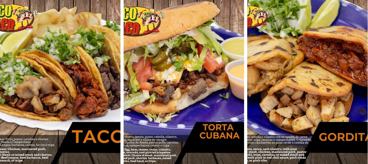 Rico Taco LLC (Food Truck) Menu